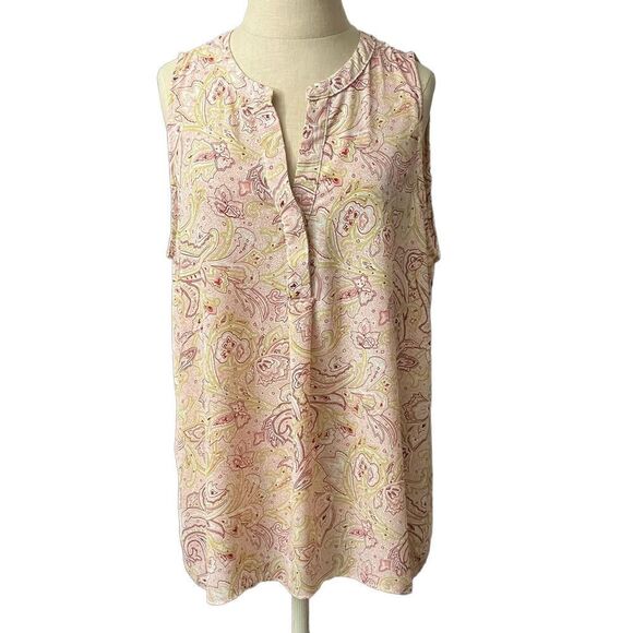 Emma and Olivia Blush Knit Tank Blouse/ SZ: XL - Picture 1 of 3
